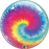 BALLON BUBBLE TYE DYE 56CM DEGRADE DE FLUOS 