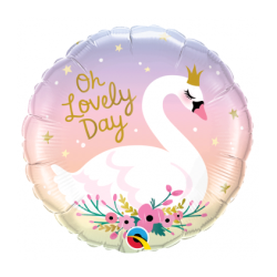 BALLON METALLIQUE ROND 46CM OH LOVELY DAY 