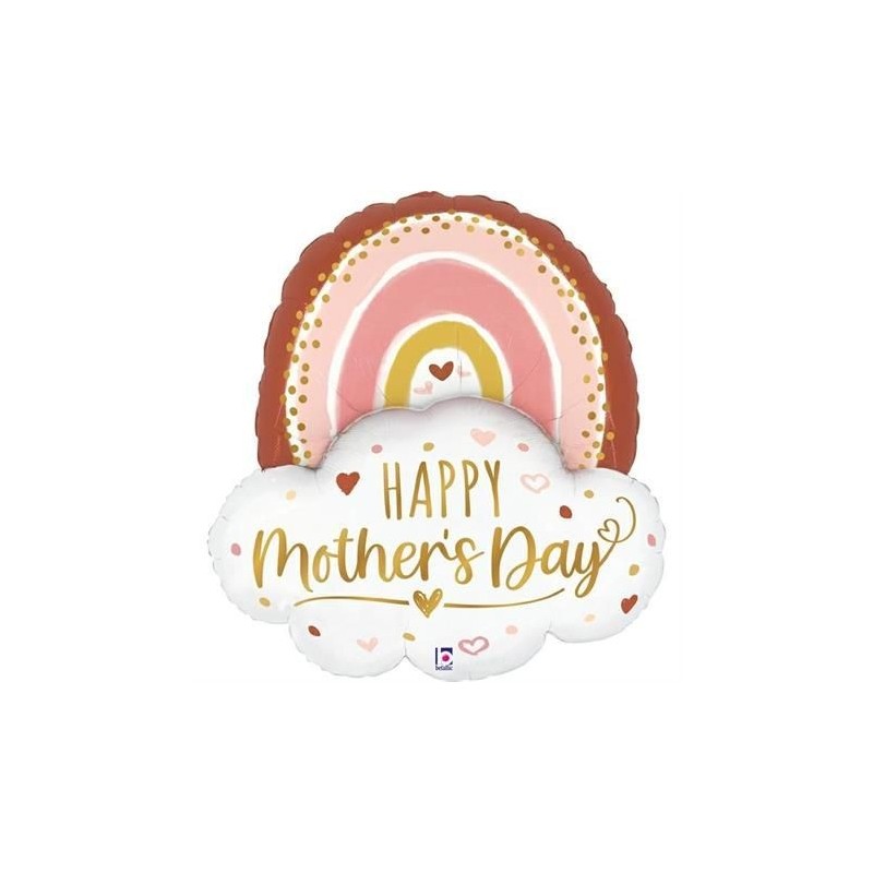 BALLON METALLIQUE NUAGE HAPPY MOTHER'S DAY 89CM  BALLON METALLIQUE NUAGE HAPPY MOTHER'S DAY 89CM