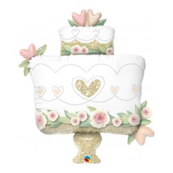 BALLON METALLIQUE 104CM GATEAU DE MARIAGE 