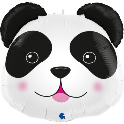 BALLON METALLIQUE TETE DE PANDA 56CM 