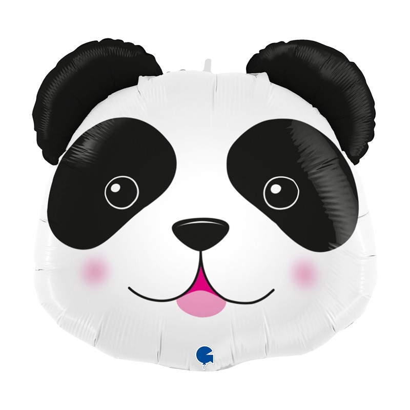 BALLON METALLIQUE TETE DE PANDA 56CM 