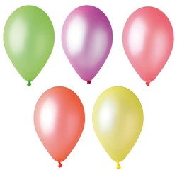 10 BALLONS BIO LATEX NEON FLUO 30CM 