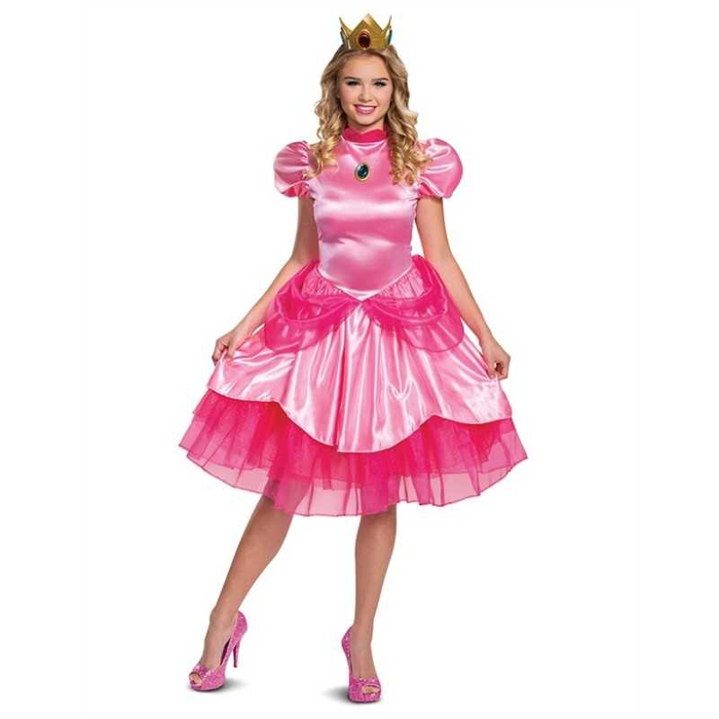DEGUISEMENT PRINCESSE PEACH TAILLE M ROBE COURTE