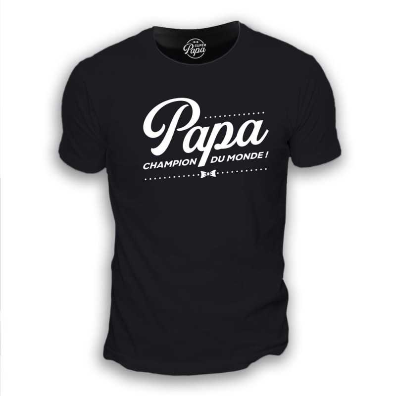 TEE SHIRT HOMME PAPA CHAMPION DU MONDE TAILLE XL