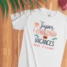 T-SHIRT SUPER RETRAITEE EN VACANCES TOUTE L'ANNEE TAILLE S