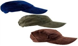 CASQUETTE EN VELOURS MARRON BLEUE OU VERTE