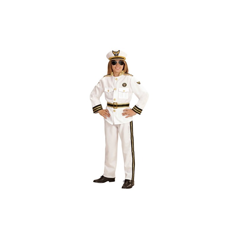 DEGUISEMENT CAPITAINE DE MARINE BLANC TAILLE 116