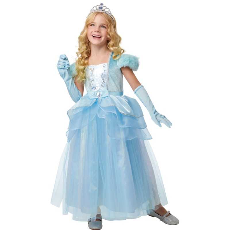 DEGUISEMENT PRINCESSE BLEUE TAILLE 7-8 ANS 