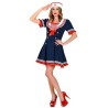 DEGUISEMENT ROBE BLEUE ET ROUGE FEMME MARINE TAILLE M