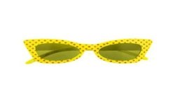 LUNETTES ROCK'N ROLL JAUNE FLUO