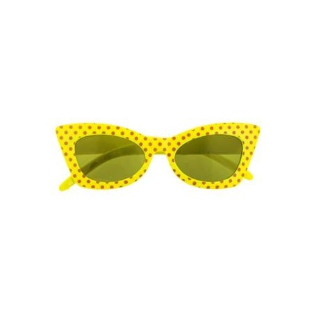 LUNETTES ROCK'N ROLL JAUNE FLUO 