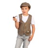 DEGUISEMENT ENFANT GILLET MARRON ANNEE 20 TAILLLE 116