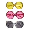 LUNETTES RONDES PAILLETTES DISCO COULEURS ASSORTIS  LUNETTES RONDES PAILLETTES DISCO COULEURS ASSORTIS