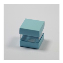 BOITE MINI CUBE DUO VITAMINE BLEU CIEL 4 X 4 X 4 CM