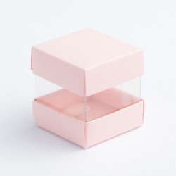 BOITE MINI CUBE DUO VITAMINE BLEU ROSE 4 X 4 X 4 CM