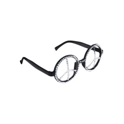 LUNETTES NOIRE RONDE HIPPIE