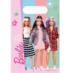 8 SACHETS CADEAUX  PAPIER BARBIE 