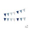 GUIRLANDE PAVILLONS DIFFERENTS BLEUS 3 METRES 