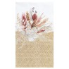 20 SERVIETTES BLANC FLEURS ROMANTIQUE BOHEME 