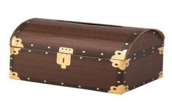 URNE COFFRE AUX TRESORS 25 X 17.5 X 18.5 CM