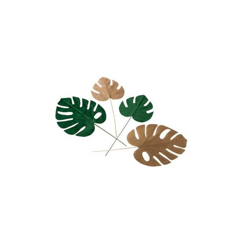 4 JOLIES FEUILLES TROPICALES 
