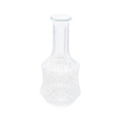SOLIFLORE VERRE ANTIQUE TRANSPARENT DIAMETRE 10 CM X 21 CM