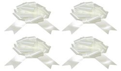 4 NOEUDS BLANC A TIRER 18 CM 