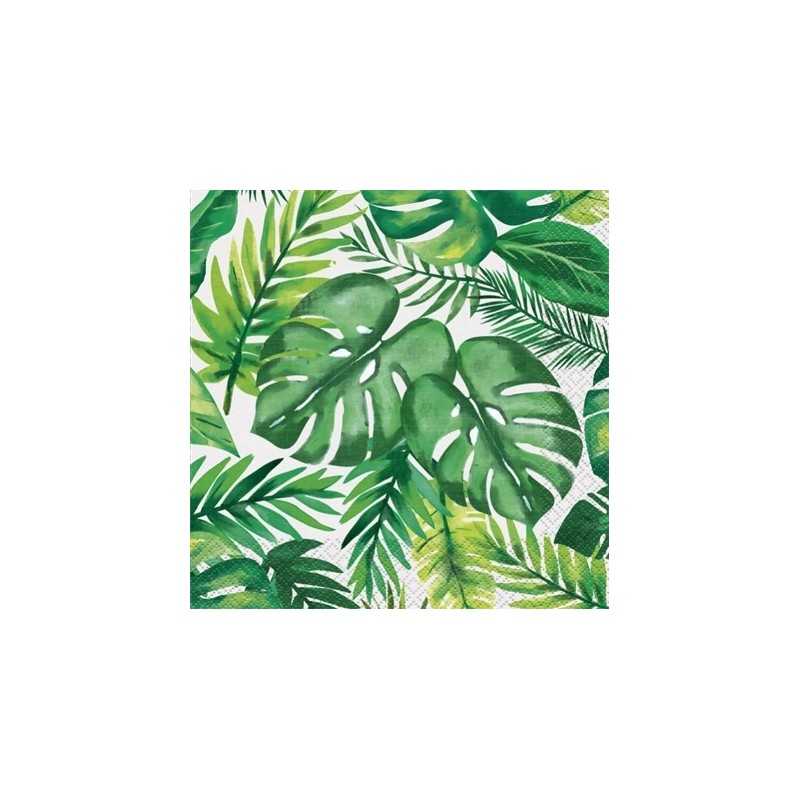 16 SERVIETTES TROPICAL 33 X 33 CM 