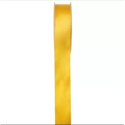 RUBAN SATIN DOUBLE FACE 25 M X 25 MM DE LARGEUR DORE
