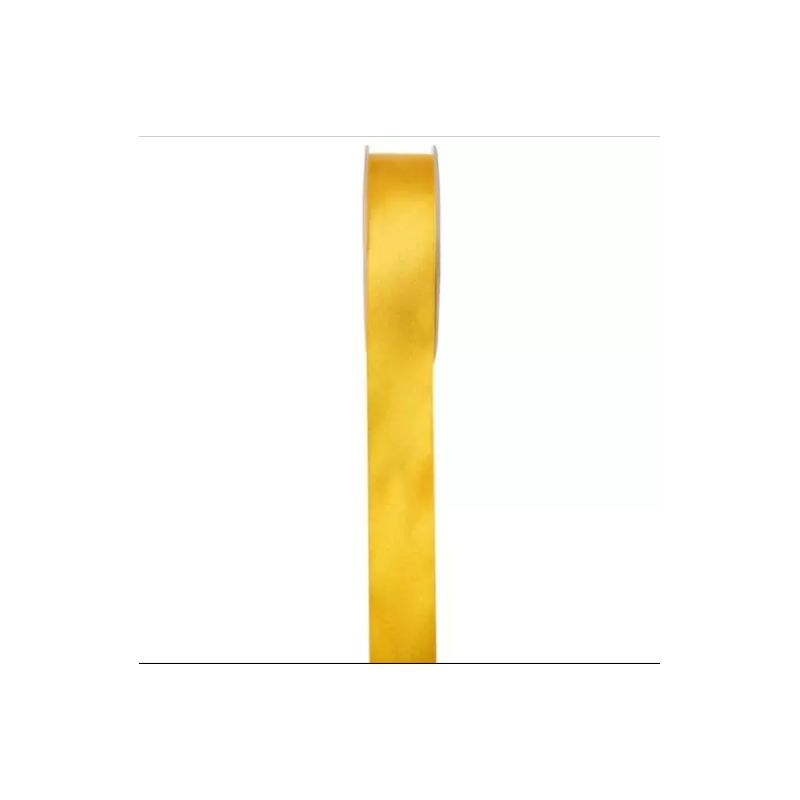 RUBAN SATIN DOUBLE FACE 25 M X 25 MM DE LARGEUR DORE RUBAN SATIN DOUBLE FACE 25 M X 25 MM DE LARGEUR DORE