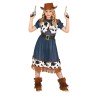 DEGUISEMENT FILLE COWGIRL DENIM TAILLE 7-9 ANS