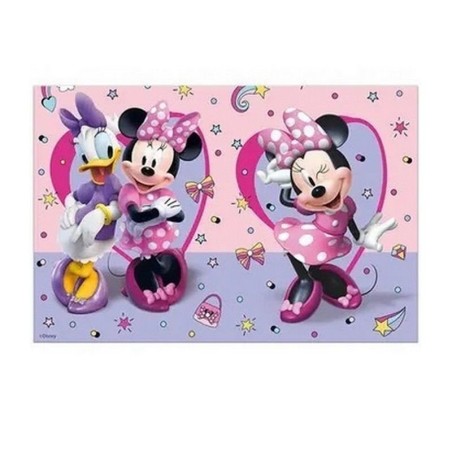 NAPPE PLASTIQUE MINNIE ROSE 120 X 180 CM 