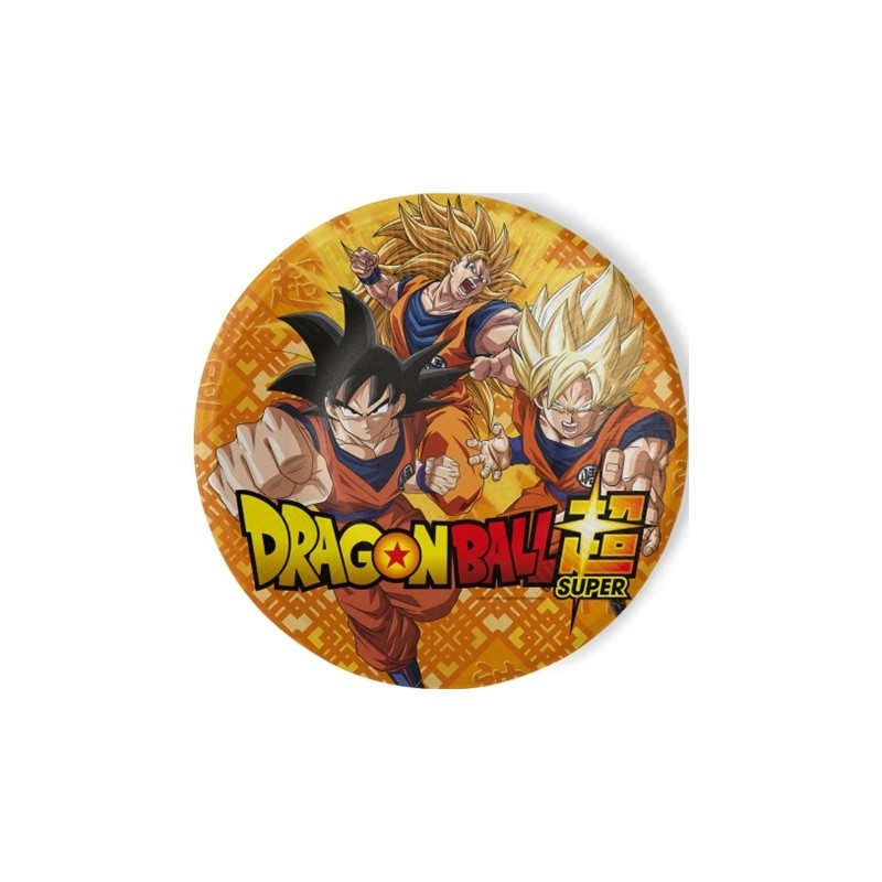 8 ASSIETTES RONDES DRAGON BALL Z 23 CM  8 ASSIETTES RONDES DRAGON BALL Z 23 CM