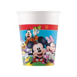 8 GOBELETS EN CARTON MICKEY 200 ML