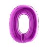 BALLON METALLIQUE CHIFFRE 0 VIOLET 100 CM
