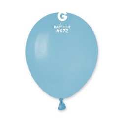 50 BALLONS BLEU BEBE BABY BLUE LATEX 13 CM 