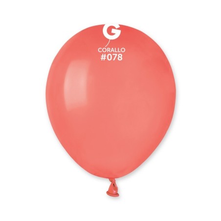 50 BALLONS CORAIL CORALLO LATEX 13 CM 