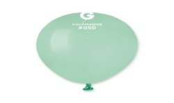 50 BALLONS VERT D'EAU AQUAMARINE LATEX 13 CM 