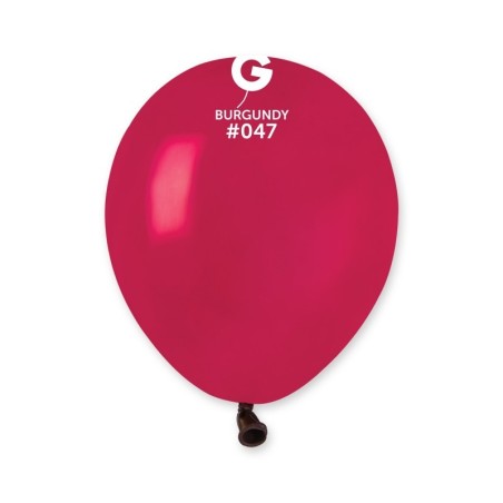 50 BALLONS BORDEAUX BURGUNDY LATEX 13 CM 