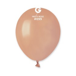 50 BALLONS ROSE BRUMEUX MISTY ROSE LATEX 13 CM 