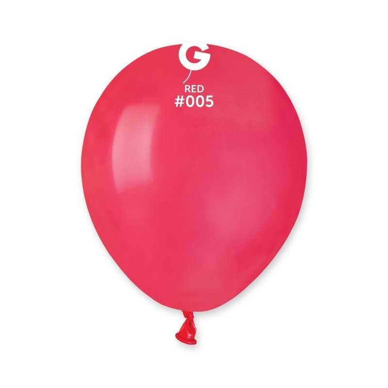 50 BALLONS ROUGE RED 005 LATEX 13 CM 