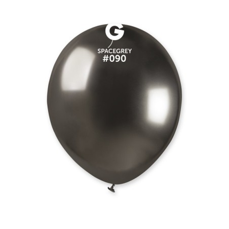 50 BALLONS SHINY SPACE GREY 13CM 