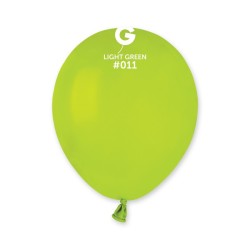 100 BALLONS VERT ANIS LIGHT GREEN LATEX 13 CM 