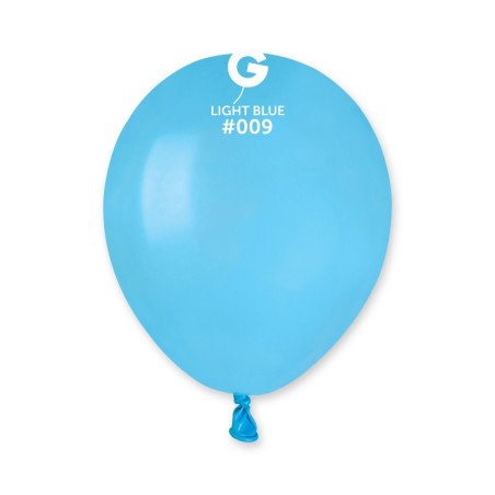 100 BALLONS BLEU LAGON LIGHT BLUE LATEX 13 CM 