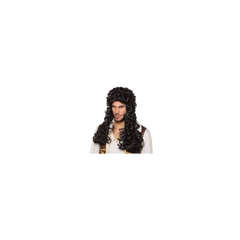 PERRUQUE LONGUE BOUCLEE CAPITAINE PIRATE  PERRUQUE LONGUE BOUCLEE CAPITAINE PIRATE