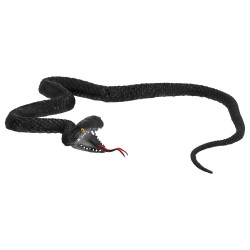 SERPENT EN CAOUTCHOUC NOIR 75CM