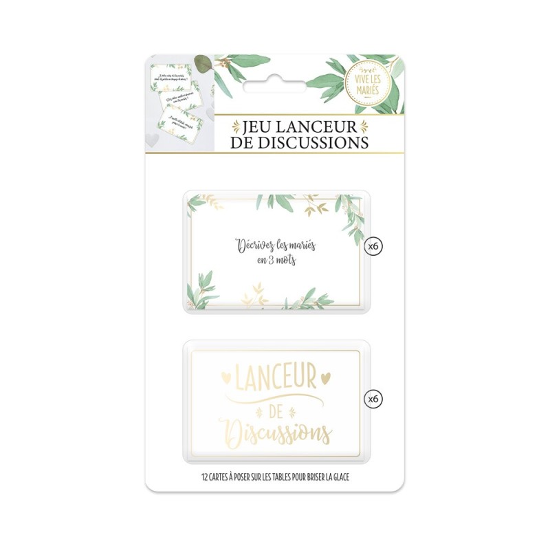 JEU LANCEUR DE DISCUSSIONS MARIAGE