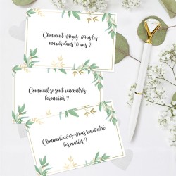 JEU LANCEUR DE DISCUSSIONS MARIAGE