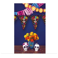 GUIRLANDE HALLOWEEN FANION CATRINA JOUR DES MORTS 300 CM 